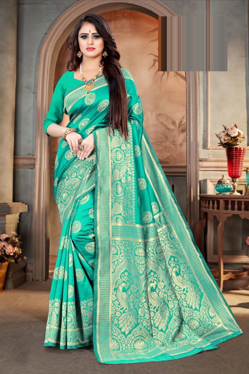 Vivera Pavitra 5 Fancy Festive Wear Designer Printed Banarasi Silk Saree Collection